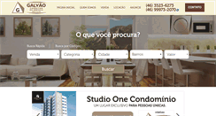 Desktop Screenshot of galvaocorretordeimoveis.com.br